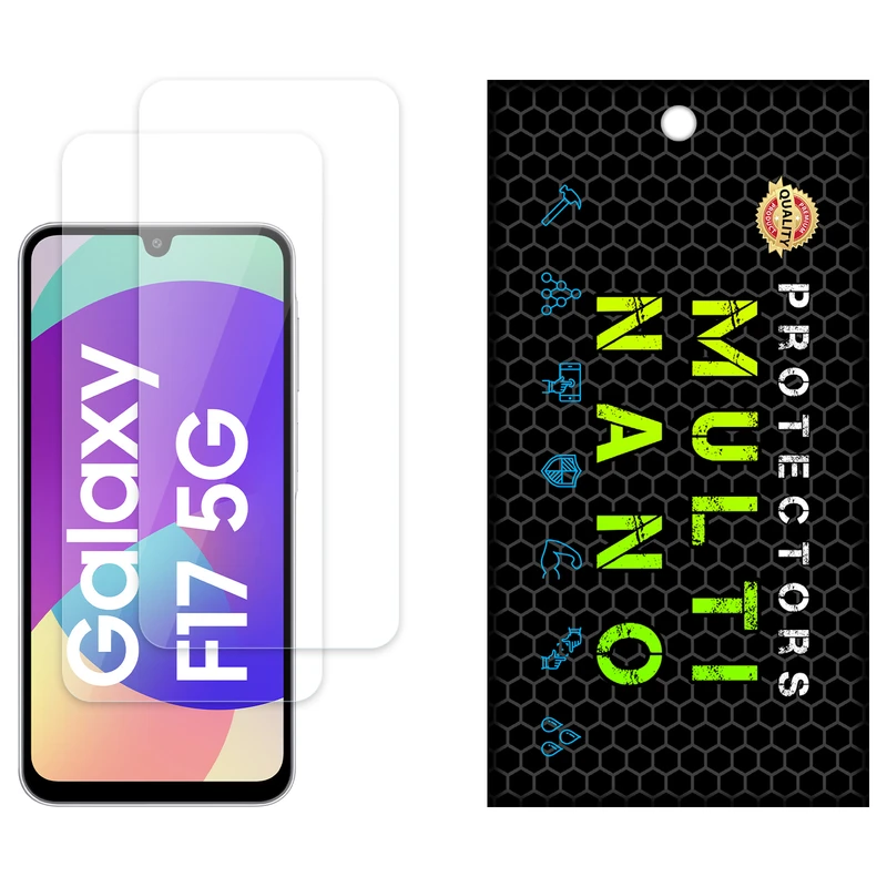 محافظ صفحه نمایش شفاف مولتی نانو مدل X-S2N مناسب برای گوشی موبایل سامسونگ Galaxy F17 بسته دو عددی