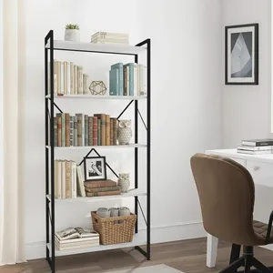 کتابخانه پنج طبقه دیزم مدل  مونتاژی LIB_80180_W