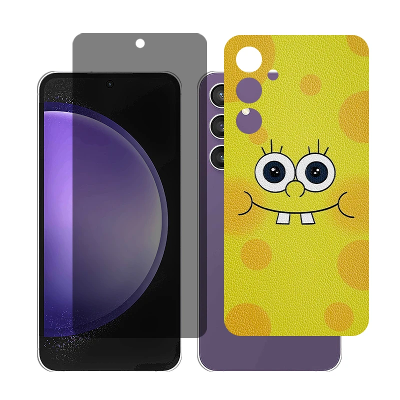  محافظ صفحه نمایش حریم شخصی گلس مدل Together مناسب برای گوشی موبایل سامسونگGalaxy S23 FE به همراه برچسب پوششی پشت گوشی 