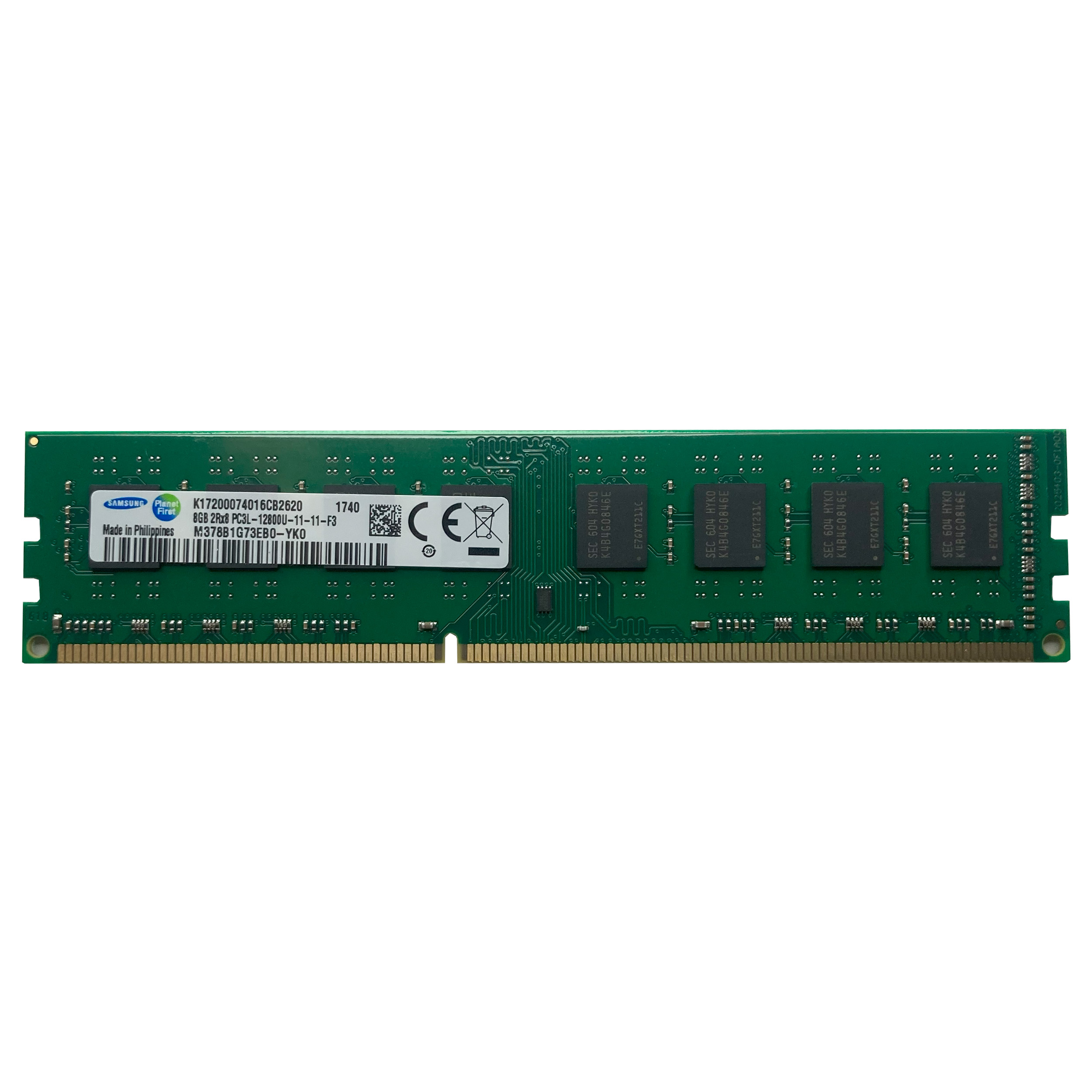 رم دسکتاپ DDR3L دو كاناله  سامسونگ مدل PC3L-12800U ظرفيت 8 گيگابايت