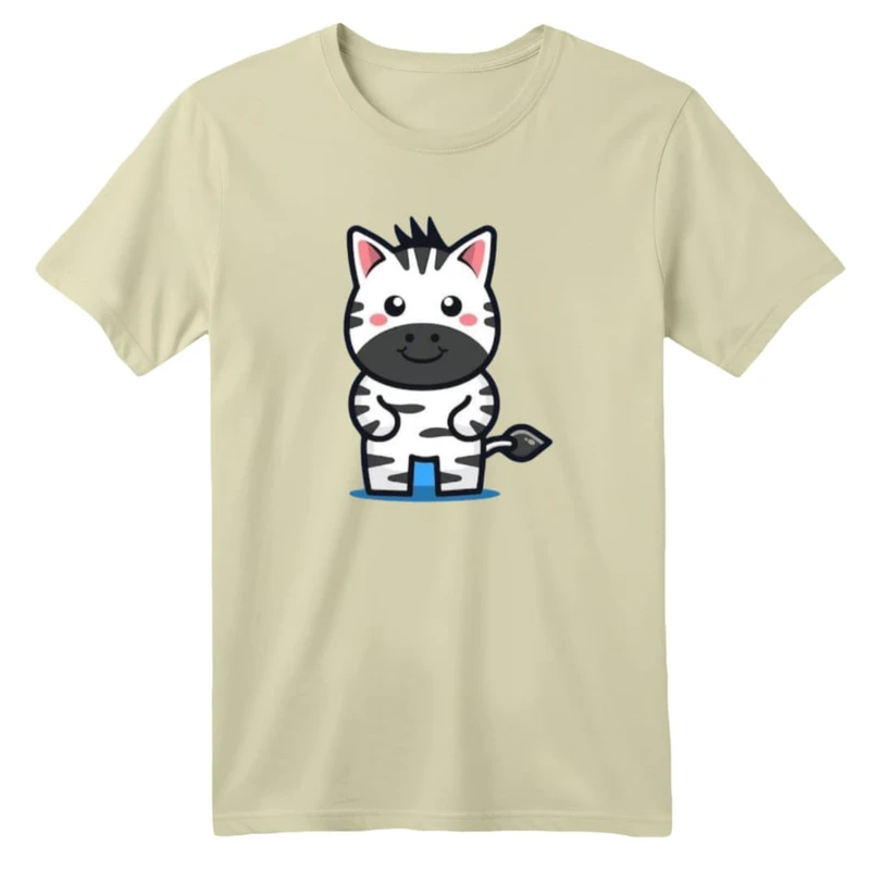 تی شرت آستین کوتاه بچگانه مدل گورخر کد ۱۲