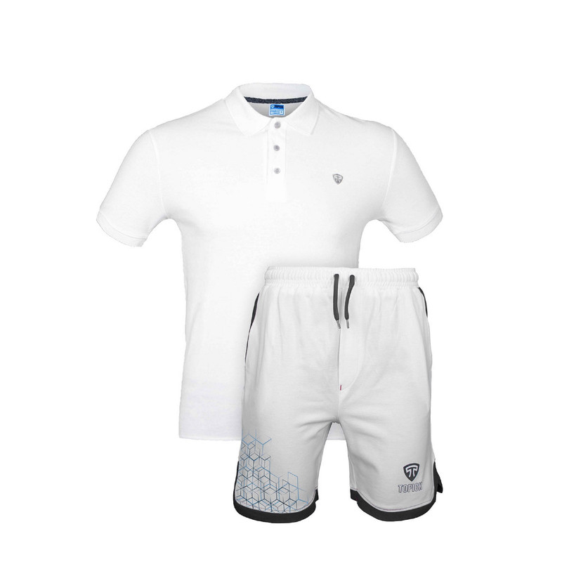 ست پولوشرت و شلوارک ورزشی مردانه تاپیک مجموعه دو عددی