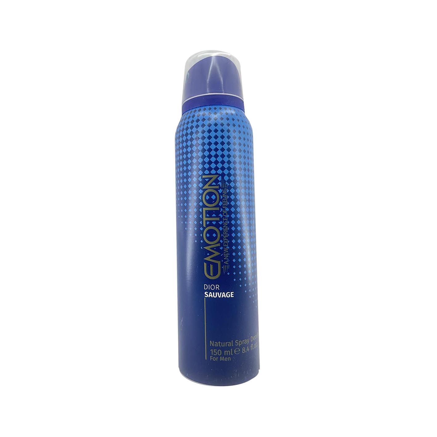 اسپری خوشبو کننده بدن مردانه ایموشن مدل DIOR SAUVAGE حجم 150 میلی لیتر -  - 1