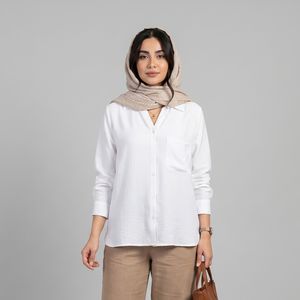 شومیز آستین بلند یقه برگردان زنانه ایکس ساید مدل S533683Z8