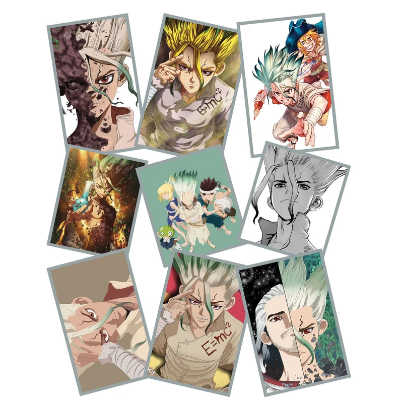 استیکر لپ تاپ طرح دکتر استون کد 2089 مجموعه 9 عددی