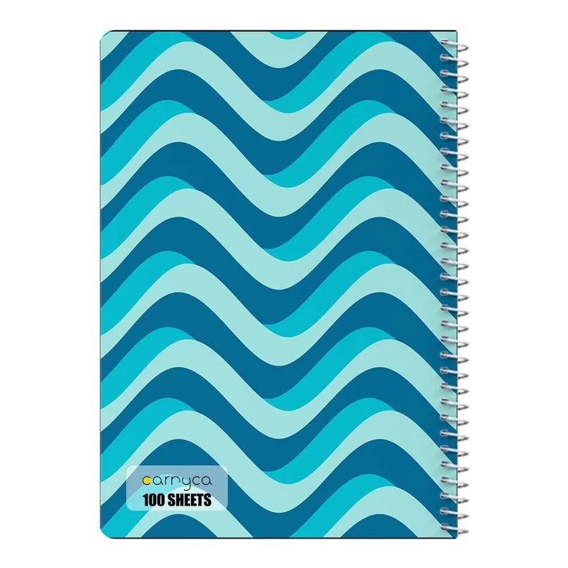 دفتر شطرنجی 100 برگ سیمی کارنیکا طرح پترن هندسی Geo Pattern کد 16300