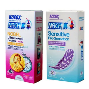 کاندوم کدکس مدل (Sensitive) 12 عددی به همراه کاندوم کدکس مدل (NOBEL) 12 عددی 