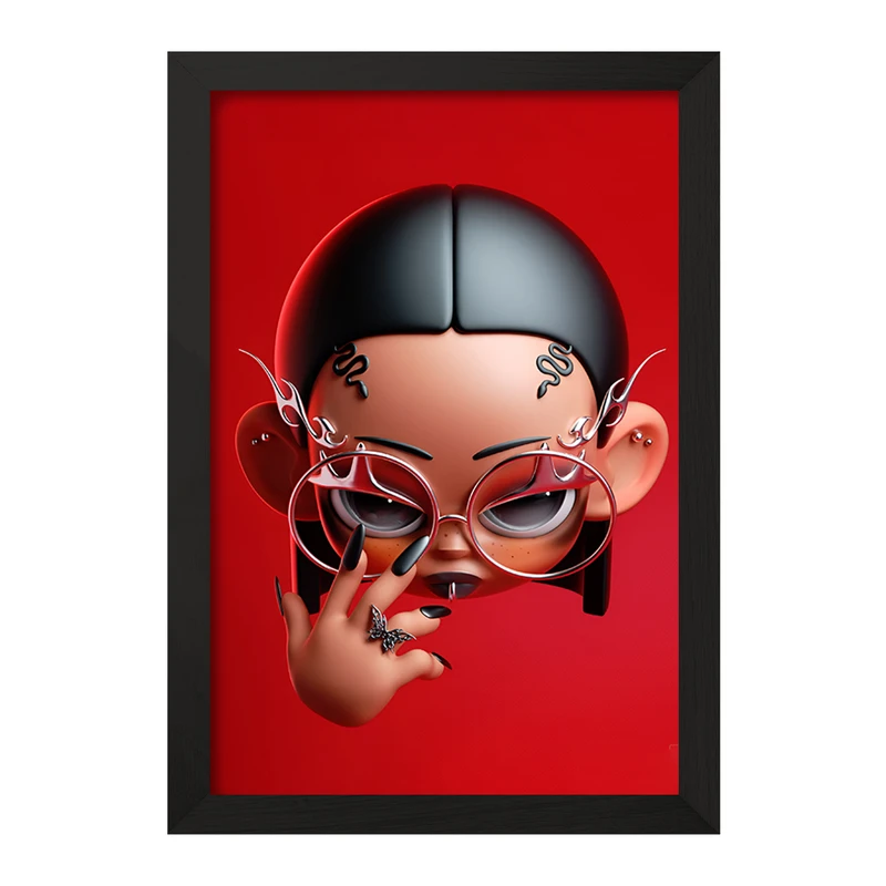 تابلو خندالو مدل ریحانا (Rihanna) کد F9662