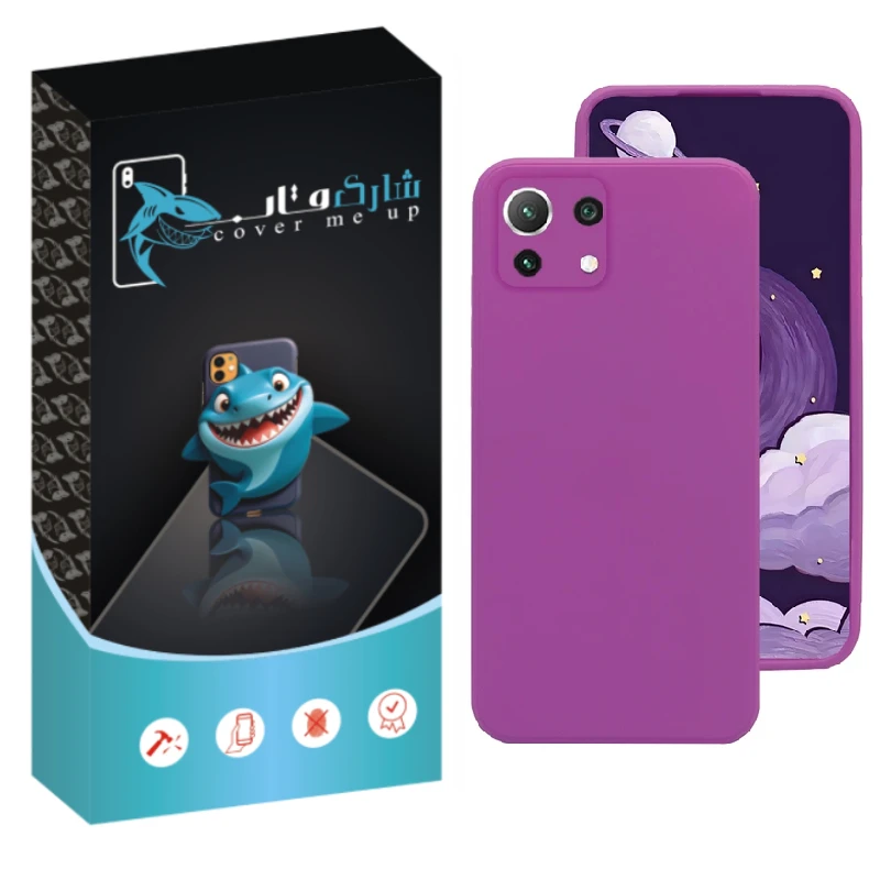 کاور شارک قاب مدل سیلیکونی مناسب برای گوشی موبایل شیائومی Mi 11 Lite 4G / Mi 11 Lite 5G / Mi 11 Lite 5G NE