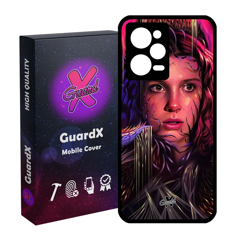 کاور گارد ایکس طرح Stranger Things مدل Glass10462 مناسب برای گوشی موبایل شیائومی Redmi Note 12 Pro 5G/Poco X5 Pro 5G/Note 12 Pro Pro speed