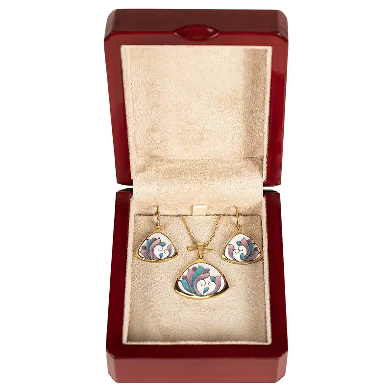 نیم ست زنانه مسی مدل پژواک