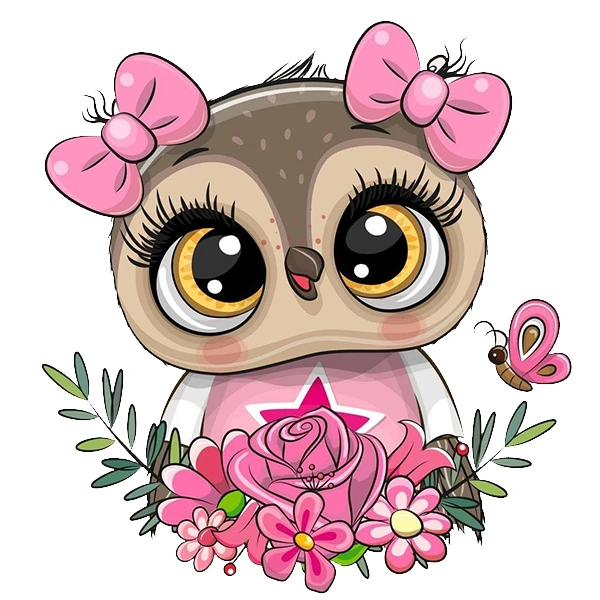 استیکر پارچه و لباس پاد آفرین طرح جغد کد 3429