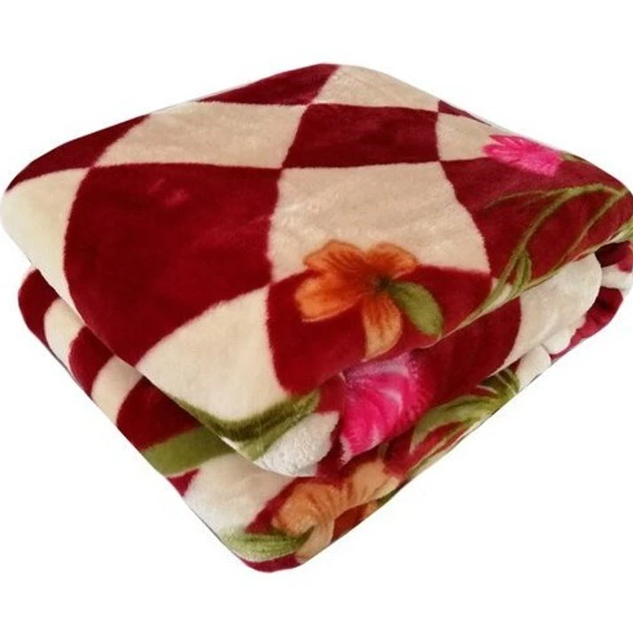 پتو یک نفره گلبافت مدل برتر گلدار سایز 220x160 سانتی‌متر