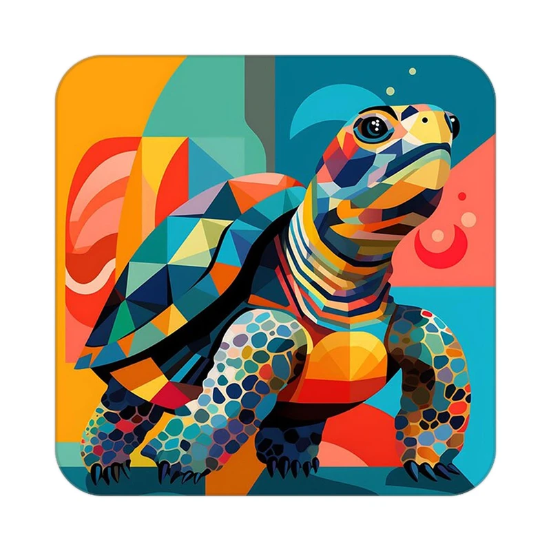 زیر لیوانی کاکتی طرح حیوانات رنگی مدل mp25374