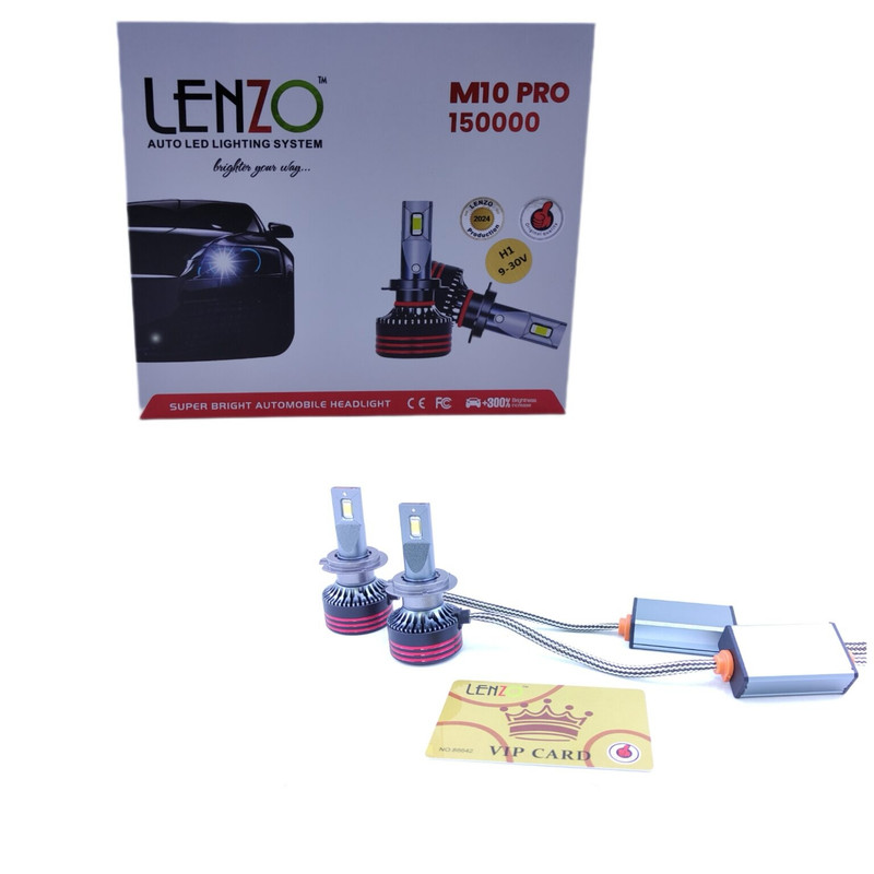 هدلایت خودرو لنزو مدل m10 pro پایه H3 مجموعه 2 عددی