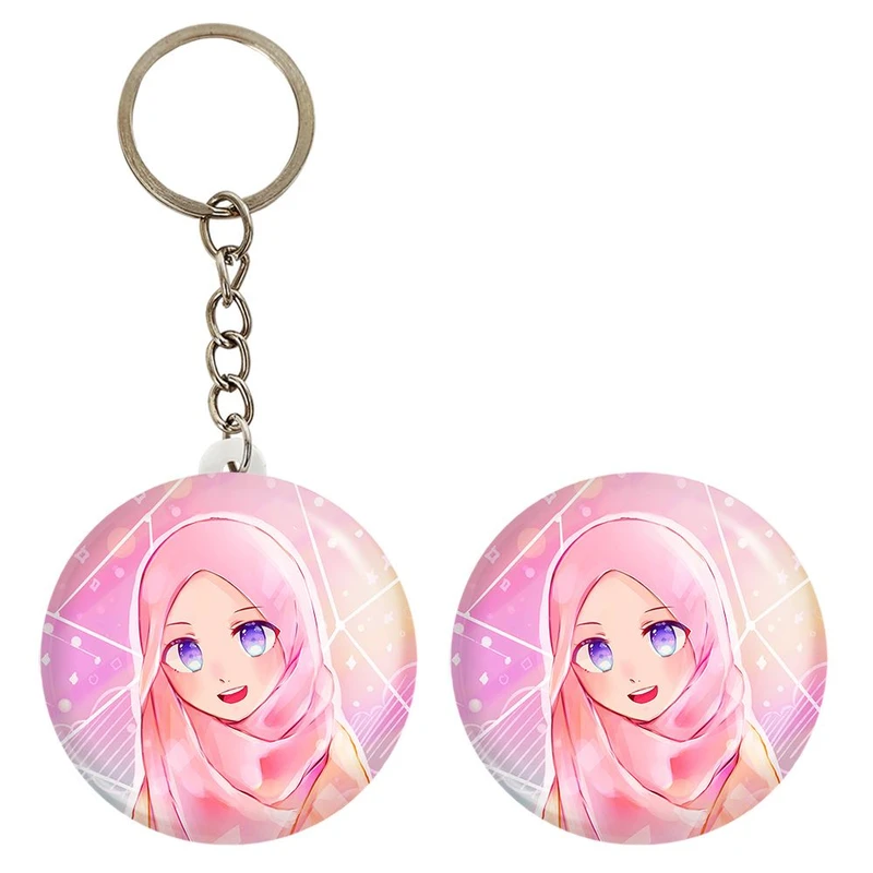 پیکسل خندالو مدل دخترانه باحجاب کد 26003 به همراه جاکلیدی