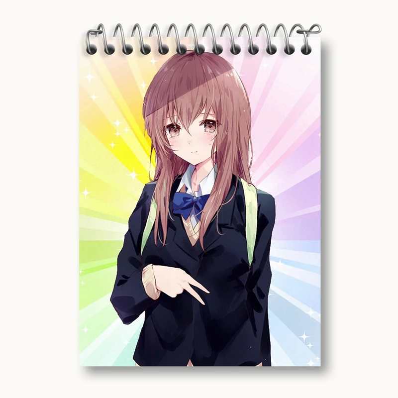 دفتر یادداشت 50 برگ خندالو مدل شوکو نیشیمیا انیمه سایلنت ویس A Silent Voice کد 15822