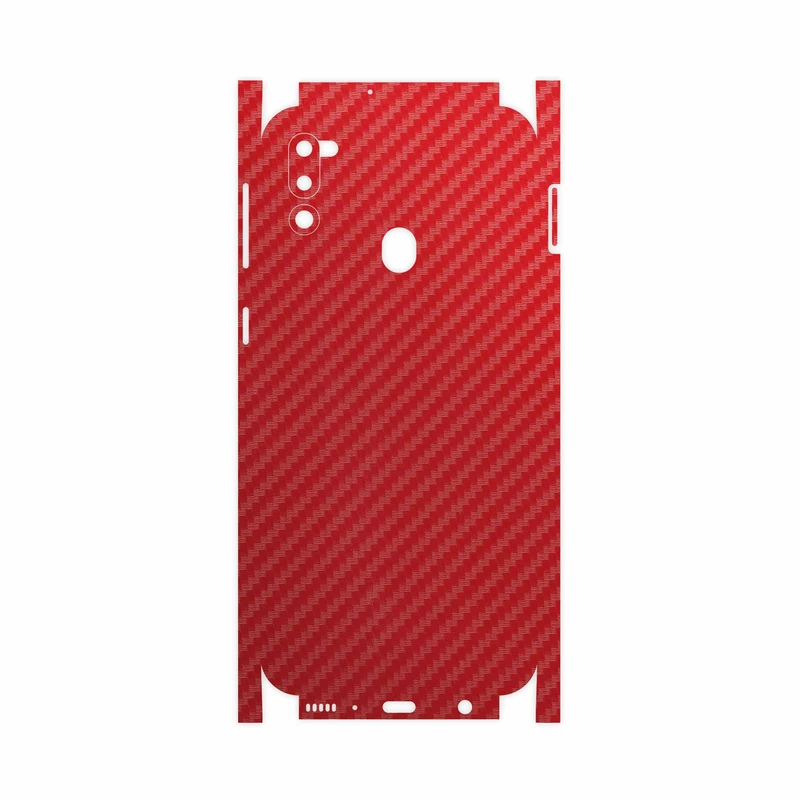 برچسب پوششی ماهوت مدل Red-Fiber-FullSkin مناسب برای گوشی موبایل سامسونگ Galaxy M21 (2021) Edition