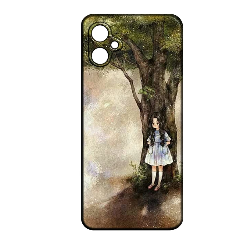 کاور طرح دخترانه کد 265 مناسب برای گوشی موبایل سامسونگ Galaxy A05