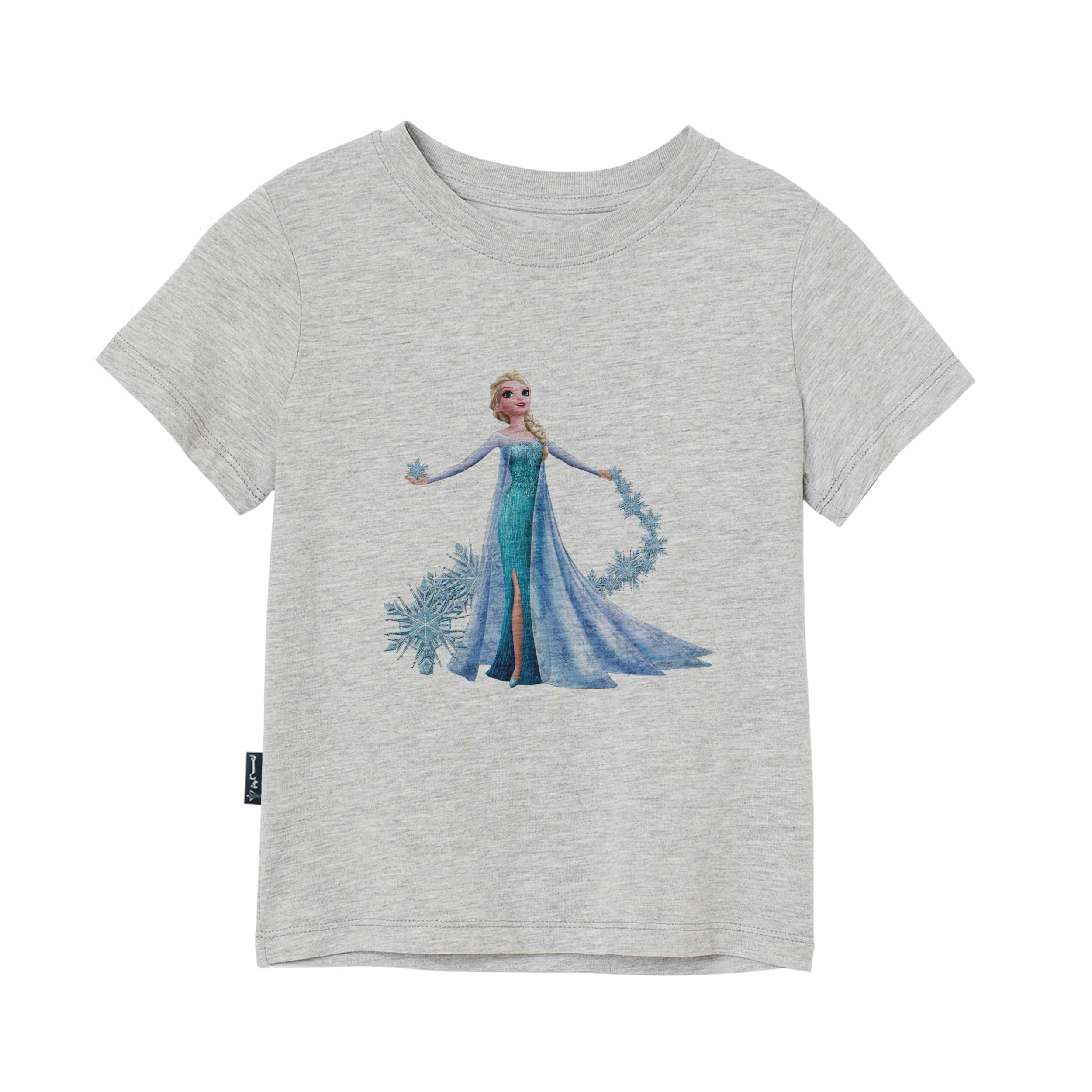 تی شرت آستین کوتاه دخترانه به رسم مدل السا کد 1104