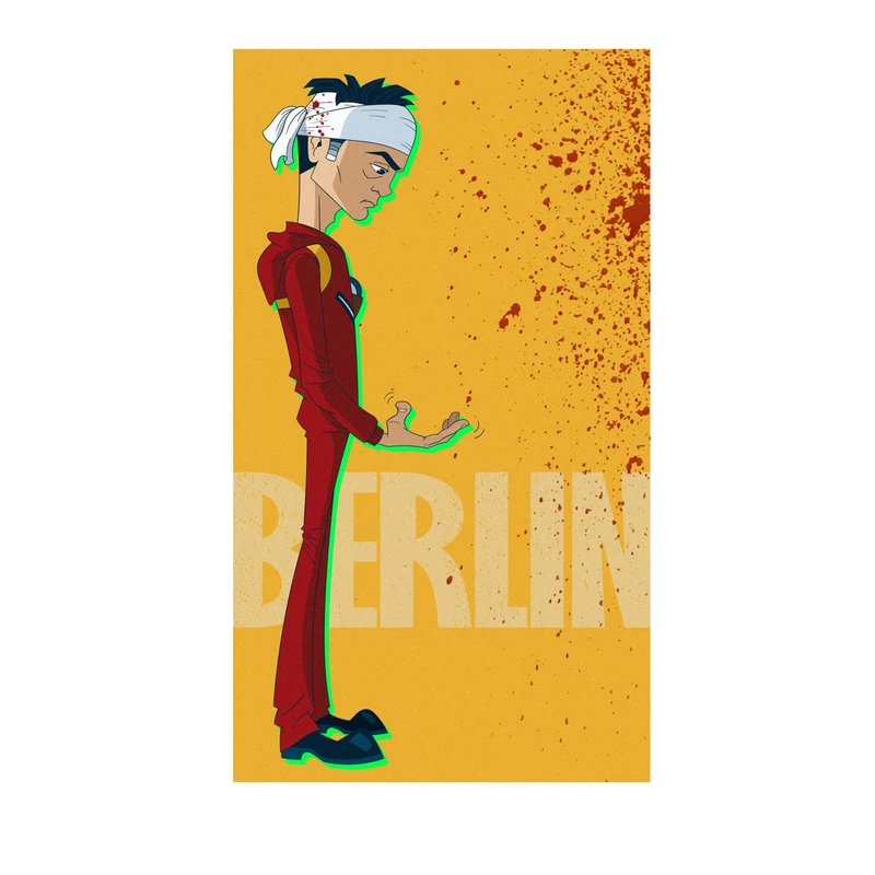 استیکر لپ تاپ و موبایل مدل سریال طرح مانی هیست Money Heist کد 3535