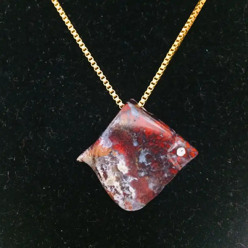 آویز گردنبند زنانه مدل ماهی