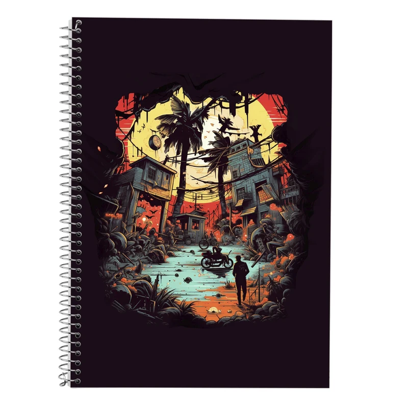 دفتر زبان 50 برگ مدوپد مدل دوخط طرح تایتان Titan کد DF11947