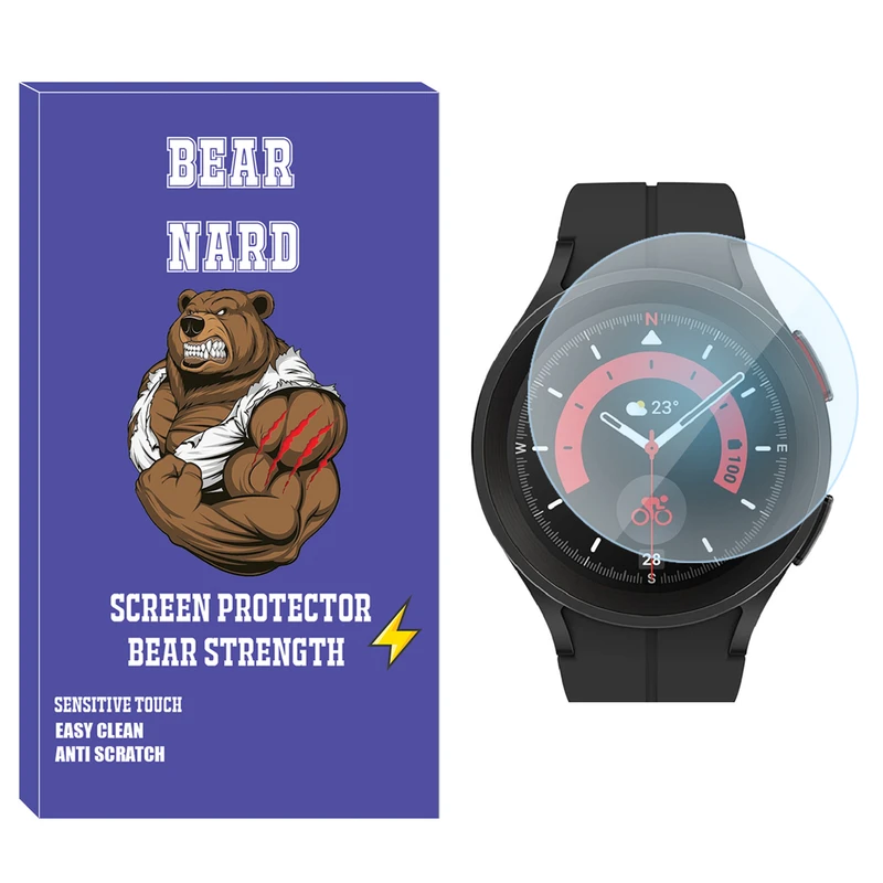محافظ صفحه نمایش شیشه‌ای برنارد مدل SH-BR مناسب برای ساعت هوشمند سامسونگ Galaxy Watch 5 Pro