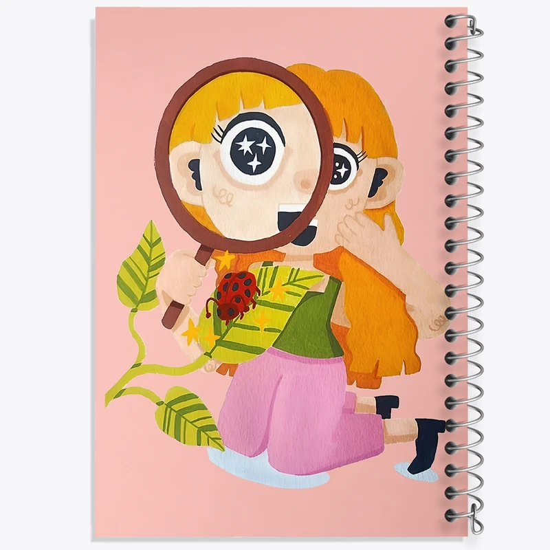 دفتر لیست خرید 50 برگ خندالو طرح دختر ماجراجو کد F8235