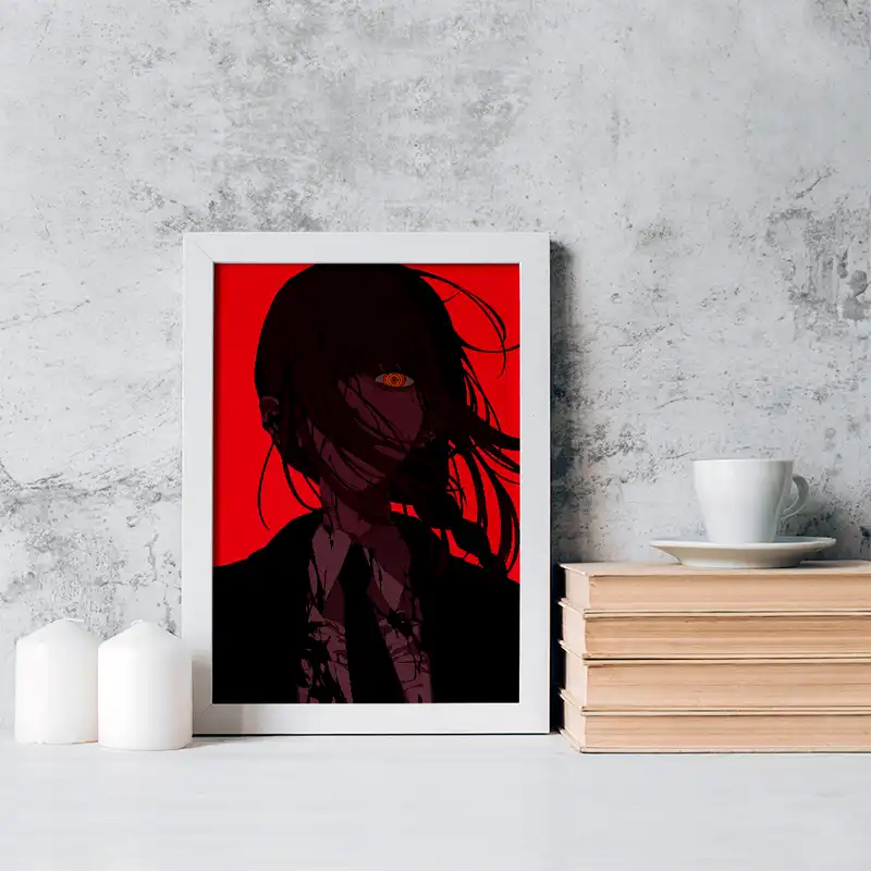 تابلو خندالو مدل ماکیما انیمه مرد اره ای کد 17845