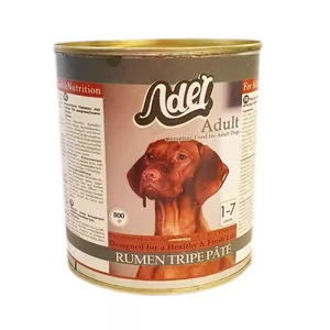 کنسرو غذای سگ ادل مدل 8 پته سیرابی کد 8 وزن 800 گرم