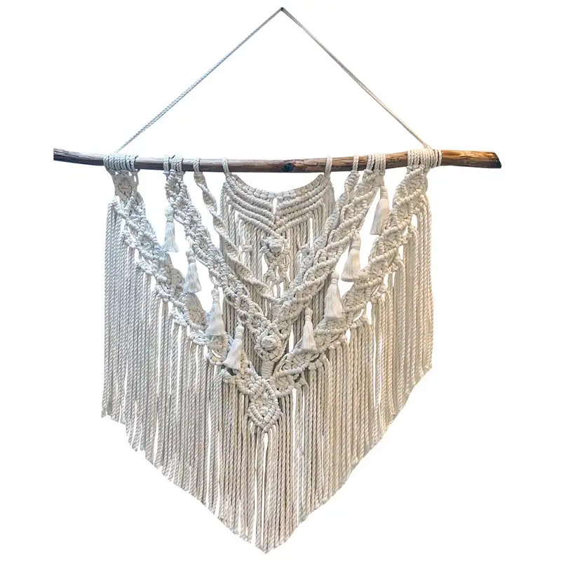 آویز بافتنی مدل مکرومه