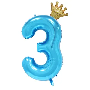 بادکنک فویلی لاکی بالونز مدل عدد 3