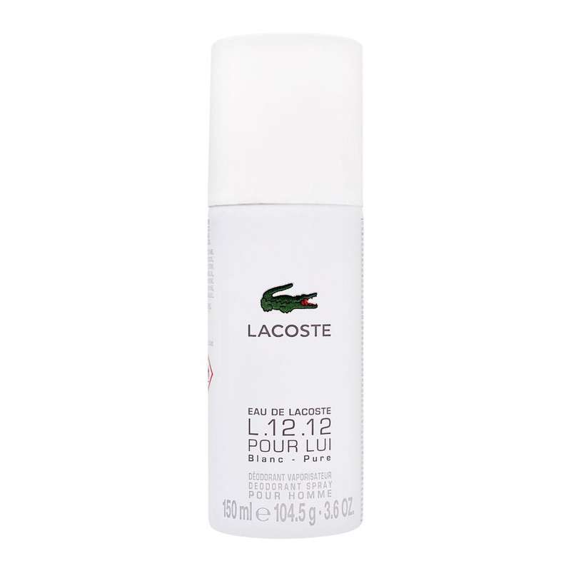 اسپری خوشبو کننده بدن مردانه لاگوست مدل L12.12 Blanc Pure حجم 150 میلی لیتر