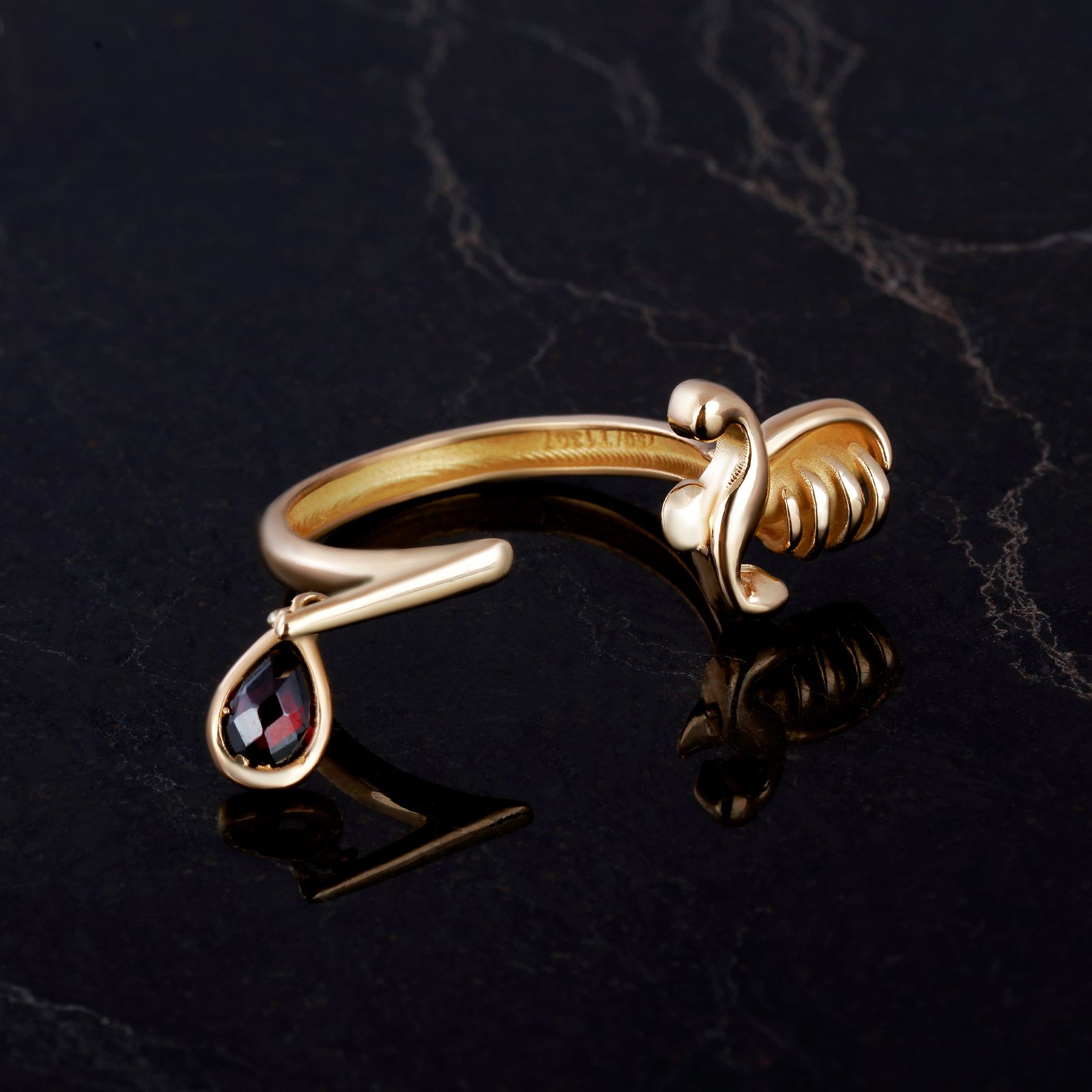 انگشتر طلا 18 عیار زنانه جواهری سون مدل 3606 -  - 2