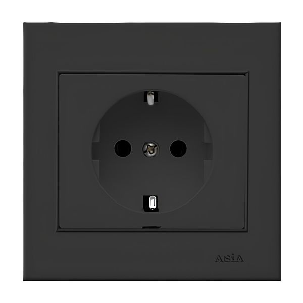 پریز برق ارت دار صنایع آسیا الکتریک مدل EB