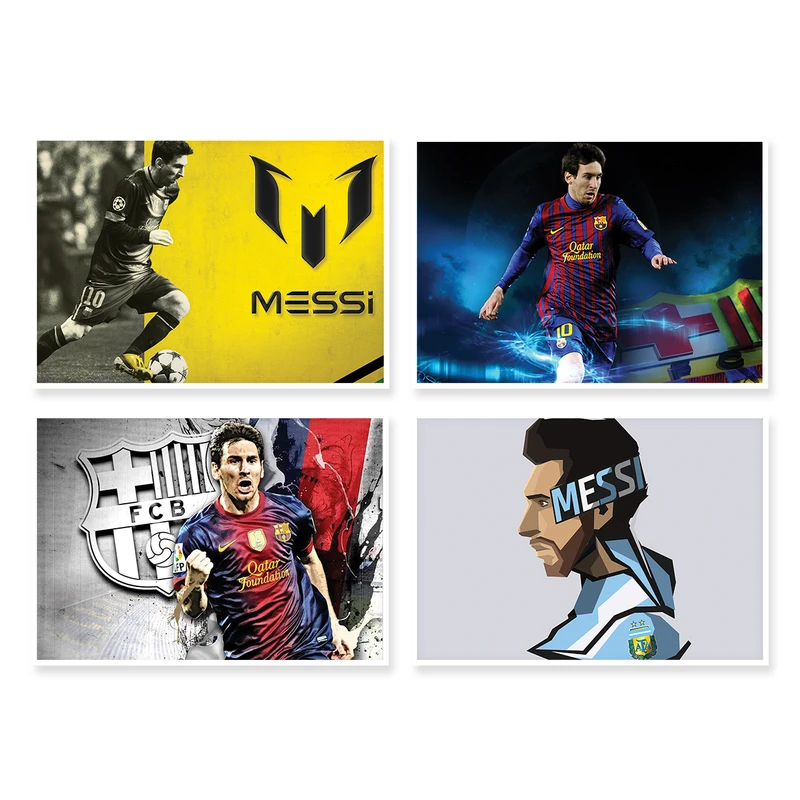 پوستر طرح Messi کد A-1733 مجموعه 4 عددی