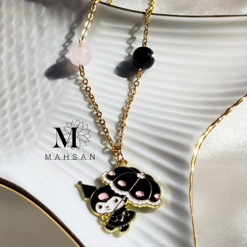 گردنبند دخترانه مدل گربه سانریو عروسکی و چتر گردنبند دخترانه مدل گربه سانریو عروسکی و چتر