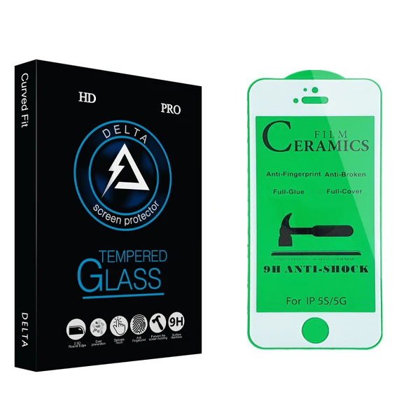 محافظ صفحه نمایش سرامیکی دلتا مدل Fit مناسب برای گوشی موبایل اپل iPhone 5