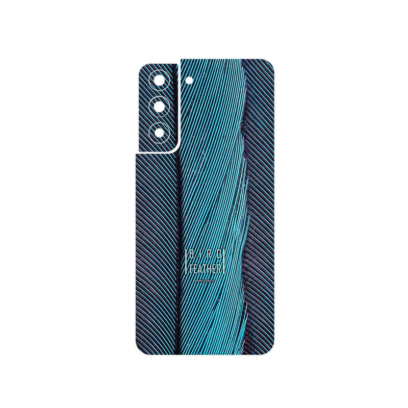 برچسب پوششی ماهوت مدل Turquoise feathers مناسب برای گوشی موبایل سامسونگ Galaxy S21 FE 5G