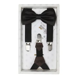 ست ساسبند و پاپیون مردانه ملودی مدل BTSP2002MSblk