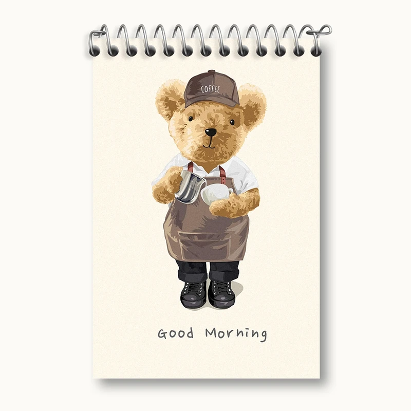 دفتر یادداشت 50 برگ خندالو مدل خرس تدی کد F1475