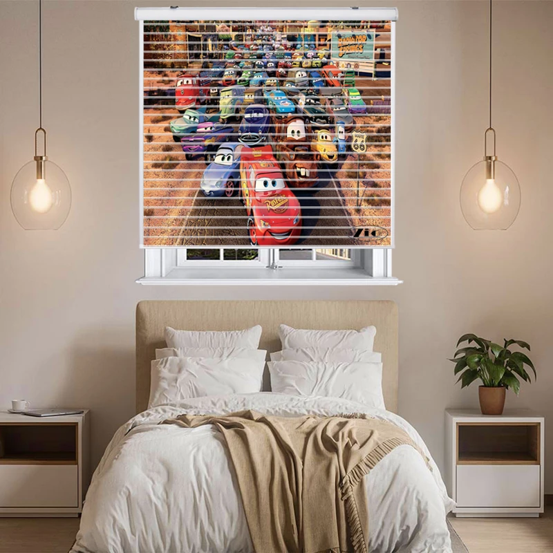 پرده زبرا زیو مدل سیلوئت K3031 سایز 150x150 سانتی متر