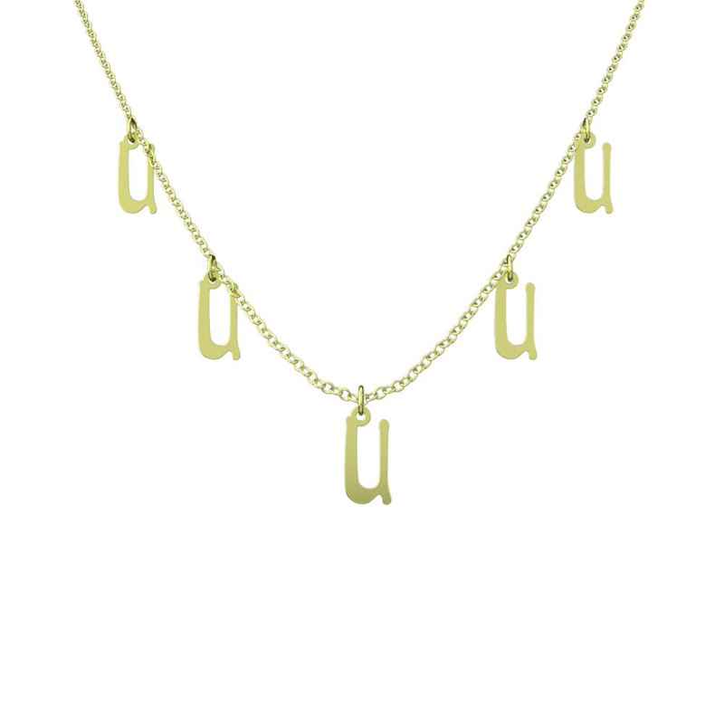 گردنبند طلا 18 عیار زنانه مدوپد مدل حرف U کد RNA17108 گردنبند طلا 18 عیار زنانه مدوپد مدل حرف U کد RNA17108