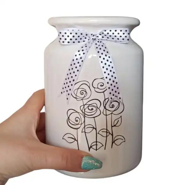 گلدان دکوری مدل flower کد 13