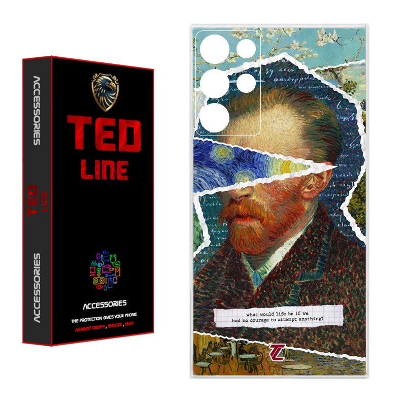 کاور تد لاین طرح ونگوگ کد 1115 مناسب برای گوشی موبایل سامسونگ Galaxy S21 Ultra