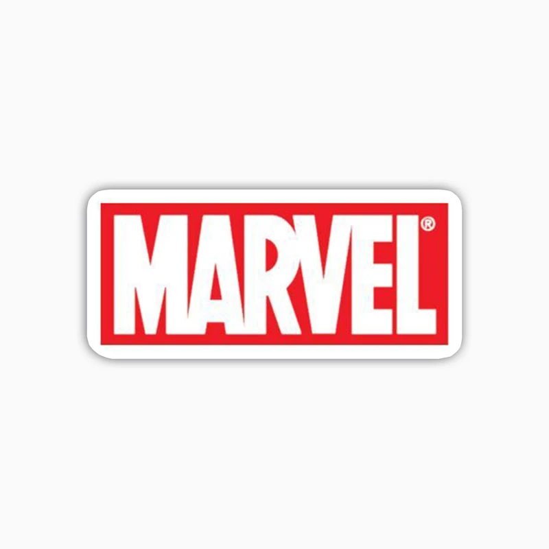 استیکر لپ تاپ و موبایل بووم طرح نوشته مدل Marvel کد KT100 