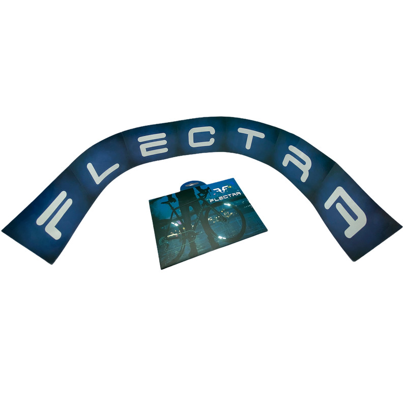 برچسب شبرنگ هشدار باز بودن در خودرو فلکترا مدل DOOR8E11 مناسب برای پژو 405 بسته 8 عددی