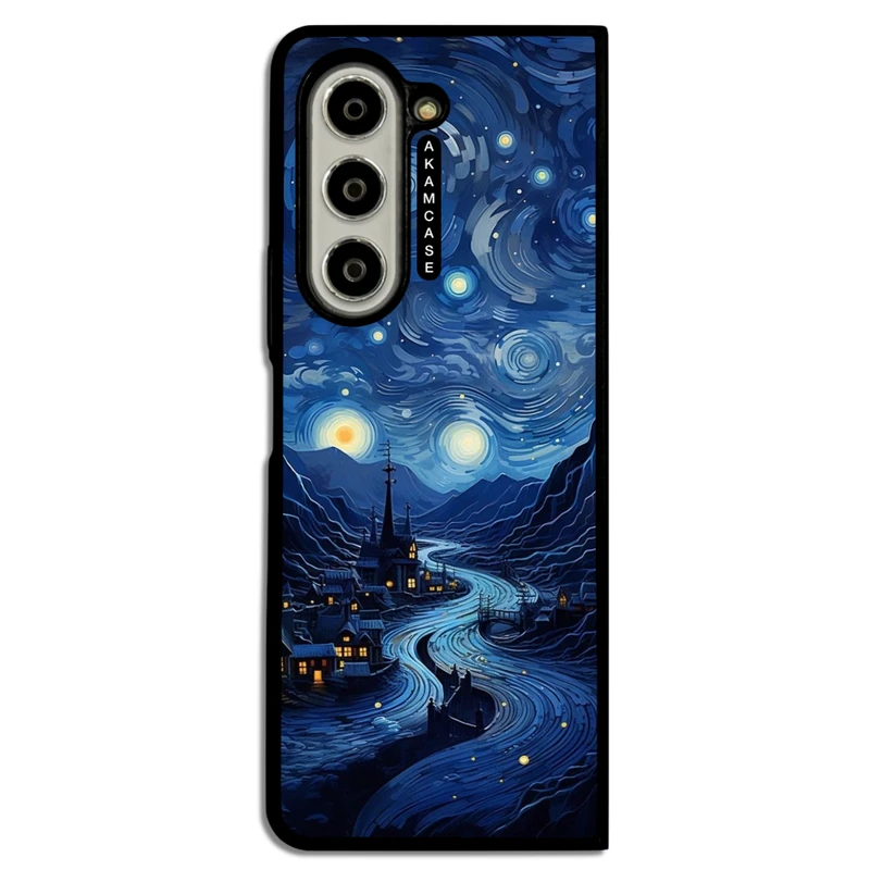 کاور آکام مدل AMC-WSGZFOLD5-BLUE-10 مناسب برای گوشی موبایل سامسونگ Galaxy Z Fold 5