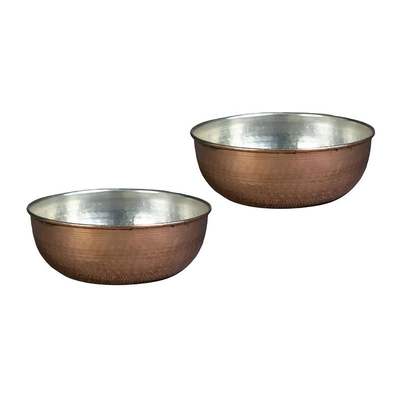 کاسه مسی مدل چکشی زنجان کد za21795383 مجموعه دو عددی